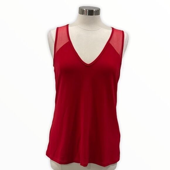 INC International Concepts Illusion-Inset Top - Picture 4 of 14